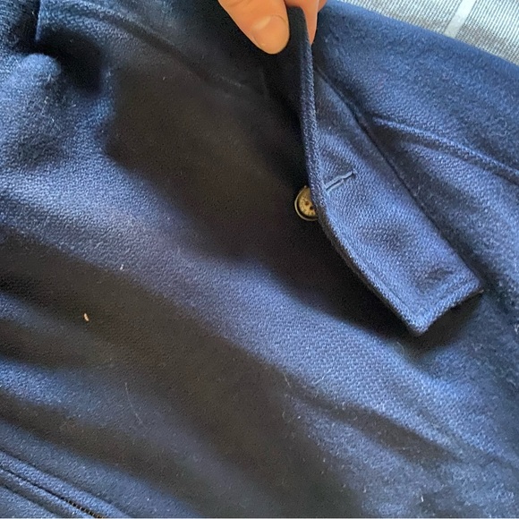 Orvis Men’s Large Wool Navy Jacket Plaid Lined - Picture 5 of 10